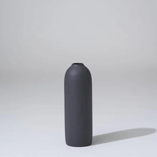 Marmoset Found Ceramics | Decorating | Cocoon Vase, Charcoal, Medium