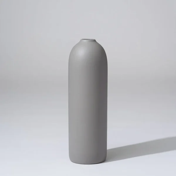 Marmoset Found Ceramics | Decorating | Cocoon Vase, Dove Grey, Large
