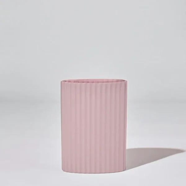 Marmoset Found Ceramics | Decorating | Ripple Oval Vase Lilac (M)