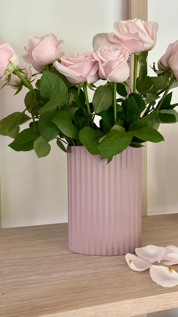 Marmoset Found Ceramics | Decorating | Ripple Oval Vase Lilac (M)