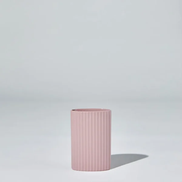 Marmoset Found Ceramics | Decorating | Ripple Oval Vase Lilac (S)