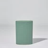 Marmoset Found Ceramics | Decorating | Ripple Oval Vase Moss (M)