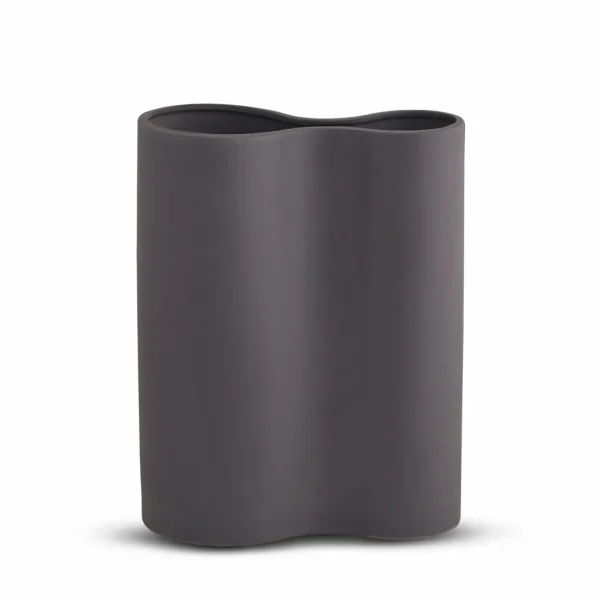 Marmoset Found Decorating | Vases & Vessels | Smooth Infinity Vase Charcoal (M)